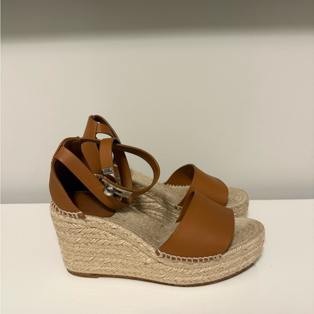 Hermes Tipoli Espadrille Wedge Sandals